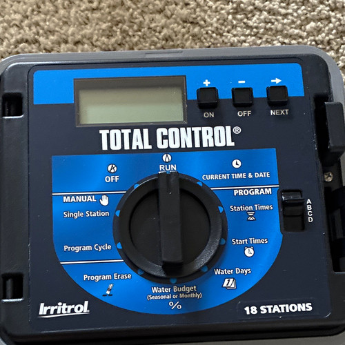 Irritrol total control zone - control, 18-zone