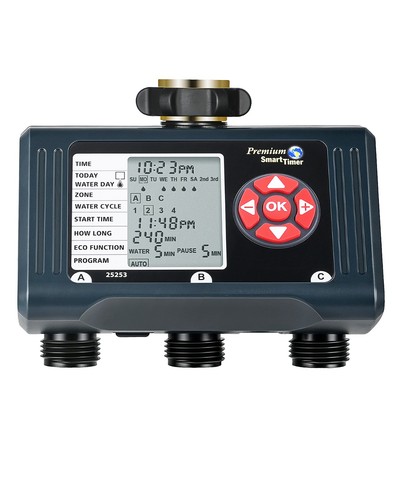 Zone hose water timer - 3-zone,